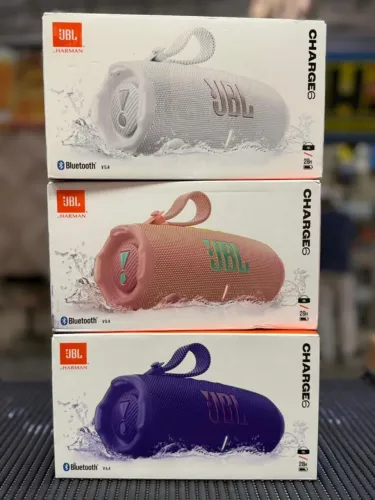 JBL Charge 6 Azul, Branca, Preta, Rosa e Roxa R$ 999,99 A VISTA