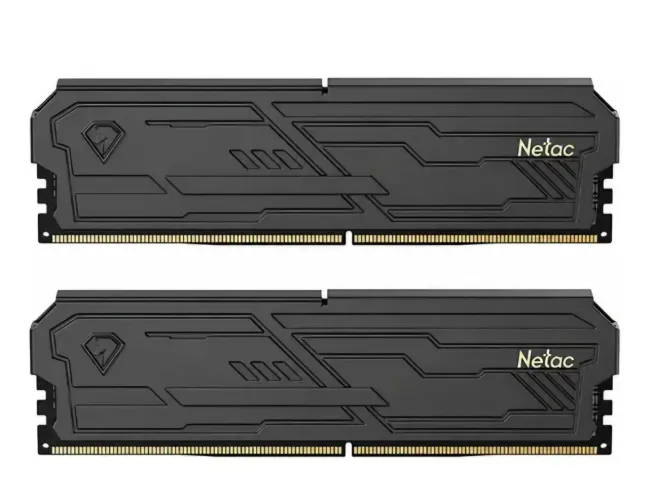 Memória RAM Gamer Netac DDR4 16GB (2x8GB) 3200Mhz CL16 Preta