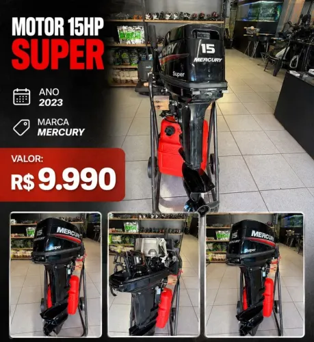 Motor de popa 15/18HP MERCURY SUPER