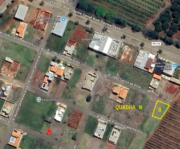 Terreno 280,52 m2 Residencial Amaral - Carlópolis PR