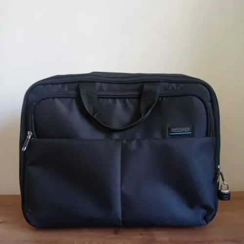 Maleta executiva de rodinhas american tourister rolling tote preta