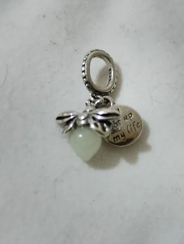 Berloque/charm vagalume(brilha no escuro) em Prata 925