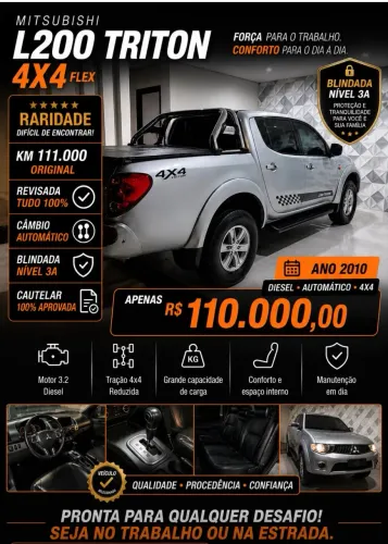 Mitsubishi L200 Triton HPE 3.2 CD TB Int.diesel AUT 2010