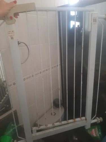 Portão/Grade Tubline Plus para cachorro/criança - 80 cm com extensão - negociável 