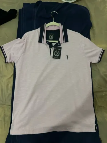 Camisa polo aleatory masculina rosa