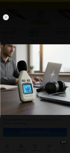 Decibelímetro Profissional Digital - Mede Som e Ruído 30dB a 130dB