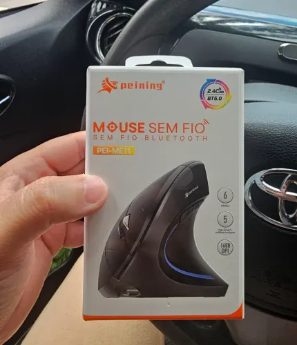 Mouse swm fio Bluetooth 5.0 Vertical Ergonômico