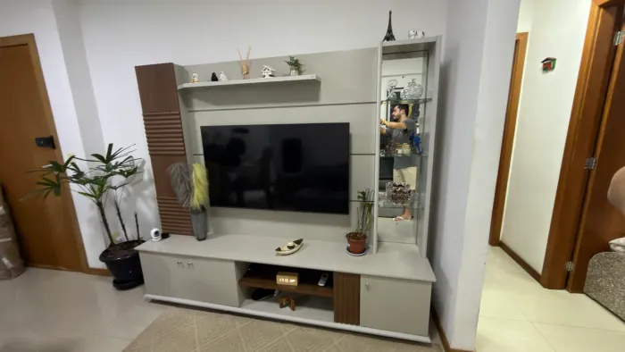 Painel de Sala para TV com Rack