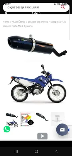 ESCAPAMENTO TYRANNO WACS XTZ 125