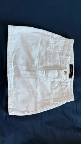 Mini Saia jeans branca