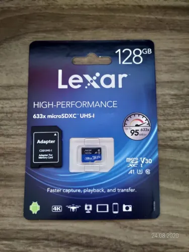 Cartão de Memória Lexar 128gb Novo Lacrado