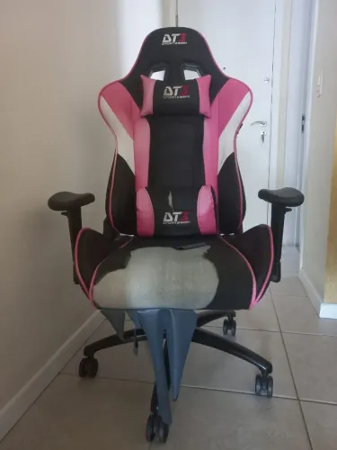 Cadeira Gamer DT3 Elise Preta com Rosa