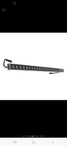 Vendo Refletor LED Ribalta 24W 24 Leds Branco Quente 3000K DMX512. Novo, nunca utilizado. 