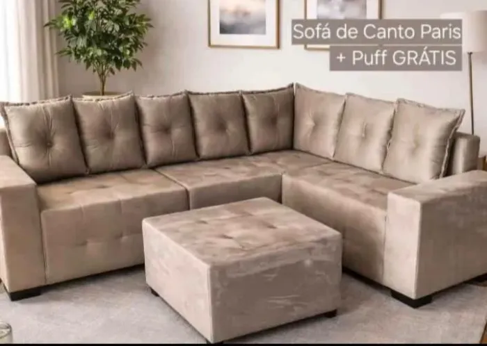 Sofá Paris, direto da fábrica, pagamento no ato da entrega, contato( 98 ) 9 *