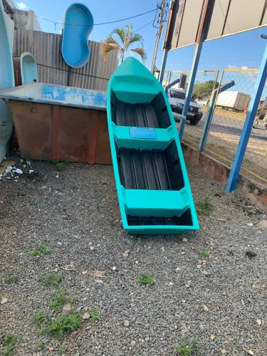 Canoa fibra de vidro 4 metros bico fino