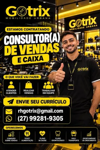 VAGA PARA VENDEDOR E CAIXA