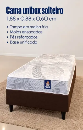 Mega promoção de Cama box Solteiro de Molas Ensacadas!!