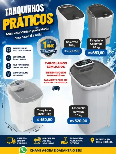 Tanquinho de várias marcas