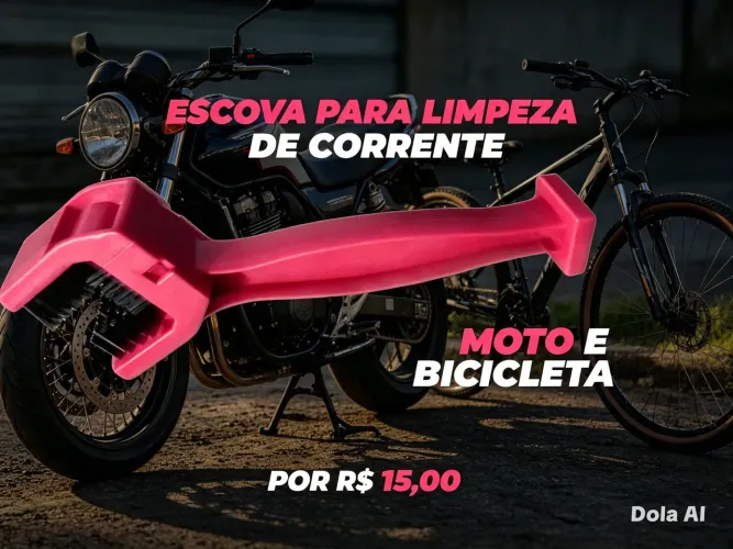 Escova para limpeza de corrente