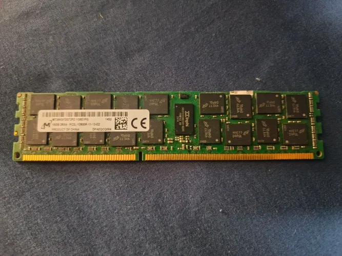 Memória RAM Micron 16GB DDR3L (PC3L-12800R) Servidor.