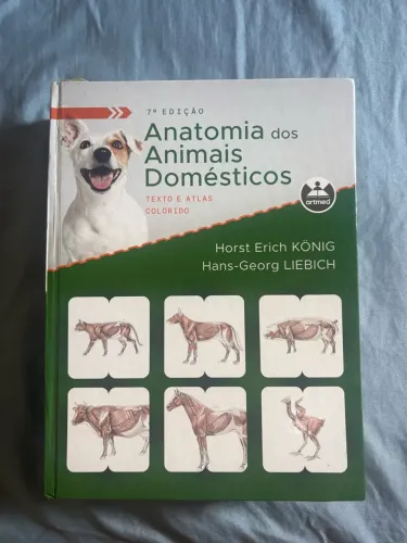 Livro veterinária - Anatomia dos Animais Domésticos: Texto e Atlas Colorido