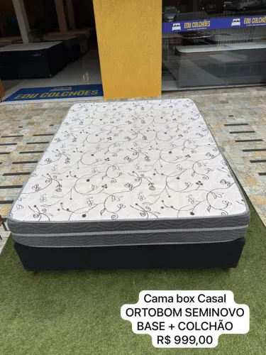 Cama Box Casal ORTOBOM SEMINOVO - ENTREGAMOS