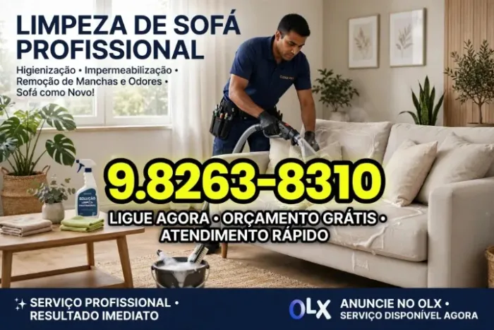 Limpeza de sofá