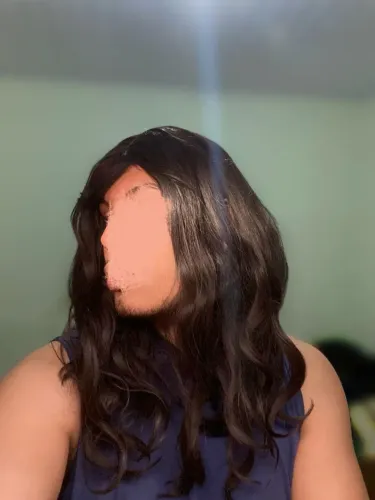 Peruca morena preta