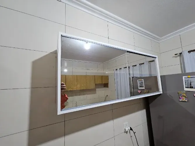 conjunto cozinha (armário alto, pia, armário fogão e fogão)