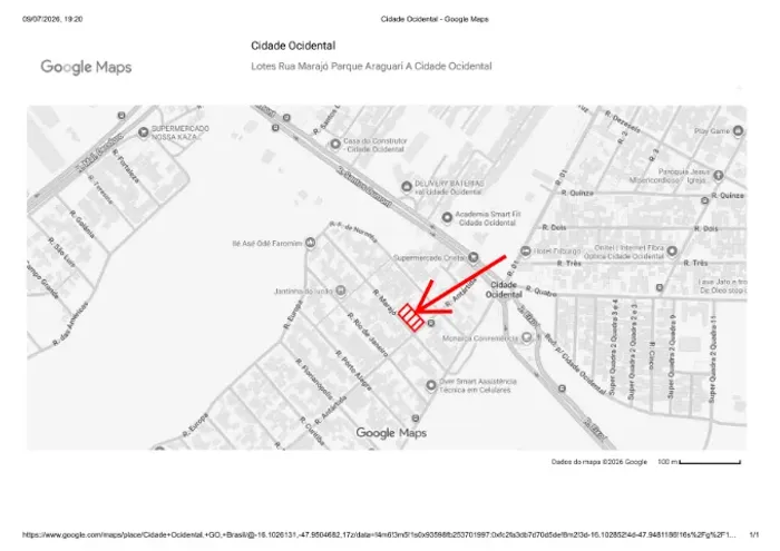 Quatro Lotes Juntos Bairro Parque Araguari A com 360 m2 cada lote, perto Mercado Cristal
