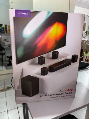 Aura A40 7.1 Virtual Surround Sound Surround Aura, Magic Pandora. SOM DE CINEMA APENAS VEN
