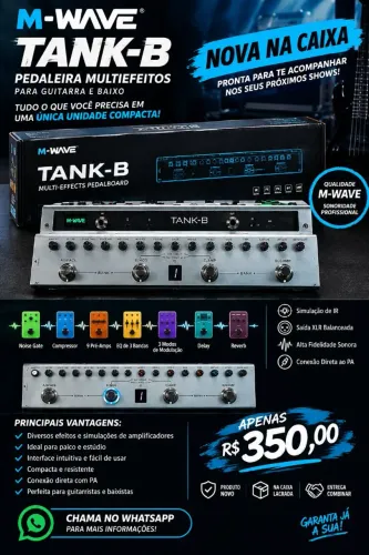 Vendo pedaleira de baixo tank b 