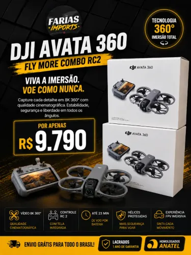 Dji Avata 360 Combo Fly More RC2 Lacrado