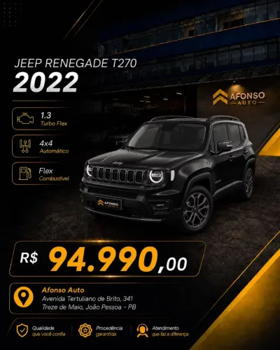 Jeep Renegade S T270 1.3 TB 4X4 Flex Aut. 2022