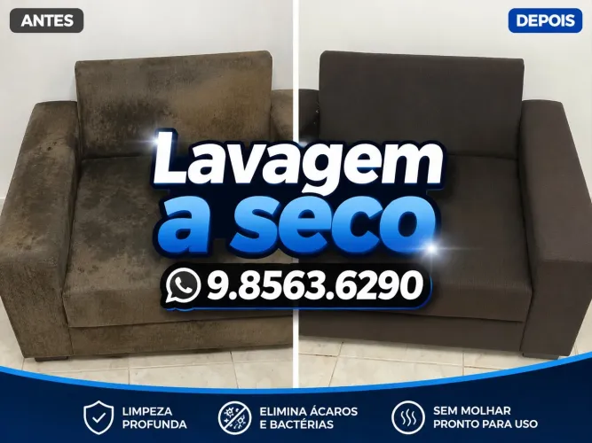 Lavagem A seco em poltronas 