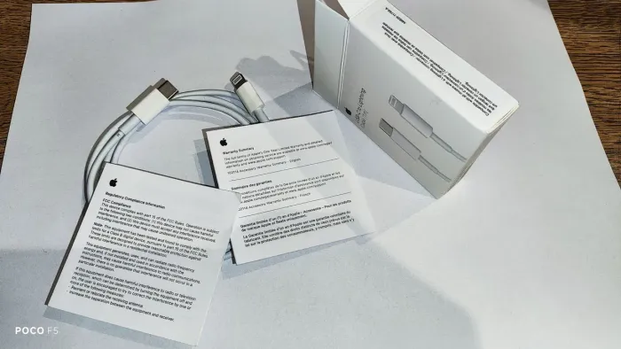 Cabo USB-C to Lightning Original Apple - Usado apenas 5 vezes