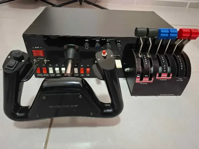 Manche Macbare Mac-yoke Jet Joystick Simulador Voo X-plane Fs2020