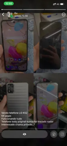 Vendo celular LG k52