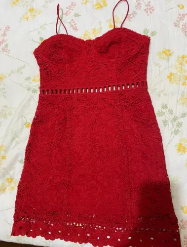 vestido vermelho forever 21