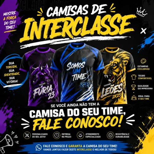 Camisas para Interclasse
