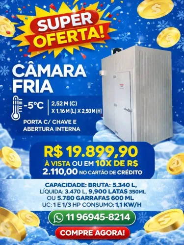 Câmara Fria para Bebidas