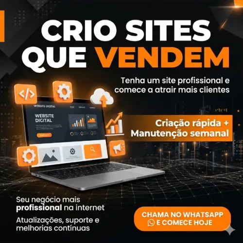 Crio sites profissionais para empresas + manutenção
