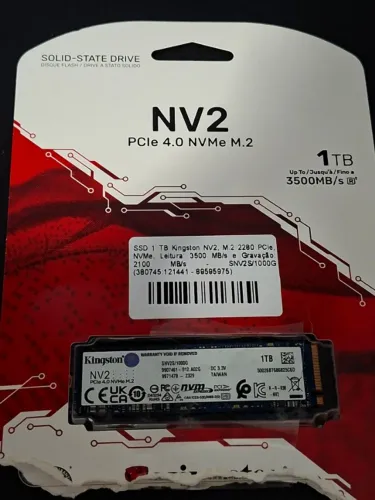 (USADO) SSD Kingston NV2 de 1TB M.2 2280 PCIe 4.0 NVMe