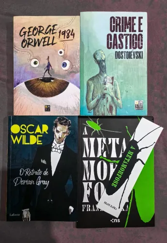 Coleção Clássicos - 1984 + Crime e Castigo + A Metamorfose + O Retrato de Dorian Gray