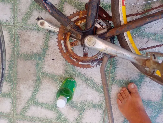 Bicicleta Caloi 10 com todos os itens para fins de restauração