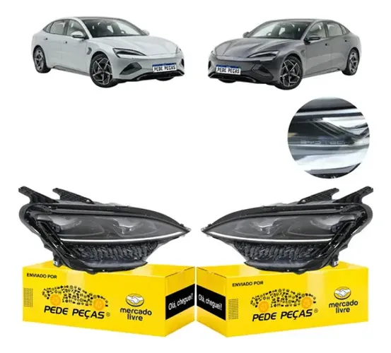 Par Farofarol Byd Seal 2023 2024 2025 Full Led Elétrico Novo Ambos Lados
