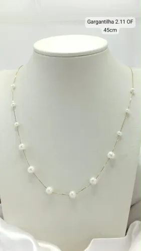 Gargantilha Pearl em Ouro 18k 750
