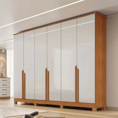 Guarda Roupa Casal Bianca 6 Portas, 100% MDF da Bianchi