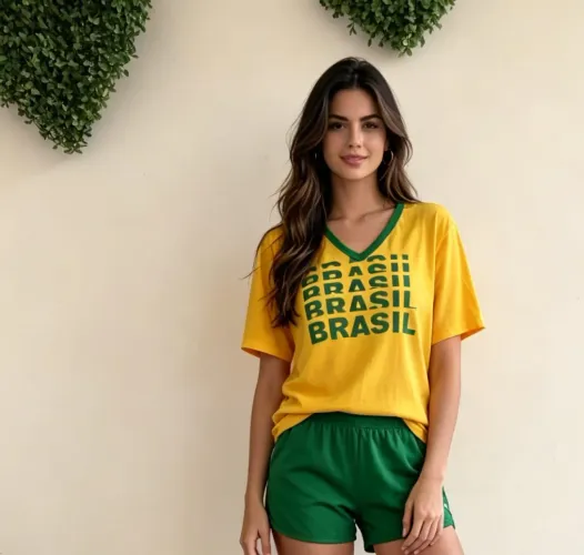 Camisa Brasil tamanho G e regatinha Brasil tam 40 (novas )