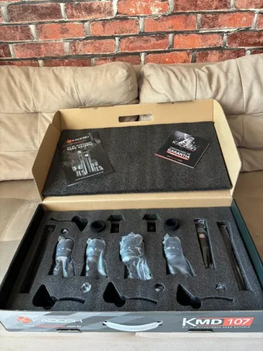 1 kit de microfones para bateria